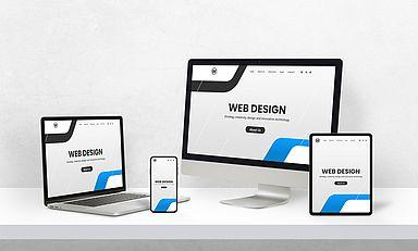 Webseite mit responsivem Webdesign